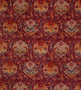 Darya Velours Fabric by Manuel Canovas Grenat Darya Velours Fabric by Manuel Canovas Grenat