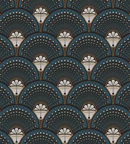 Deco Martini Wallpaper by Divine Savages Teal