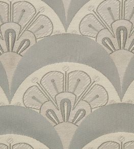 Deco Scallop in Multi Jacquard Fabric by Liberty Pewter Deco Scallop in Multi Jacquard Fabric by Liberty Pewter