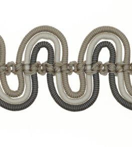 Delano Gimp Braid Trimming by Colefax and Fowler Charcoal Delano Gimp Braid Trimming by Colefax and Fowler Charcoal