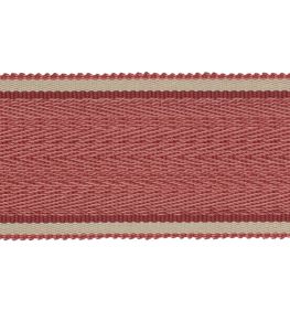 Delano Herringbone Braid Trimming by Colefax and Fowler Red Delano Herringbone Braid Trimming by Colefax and Fowler Red