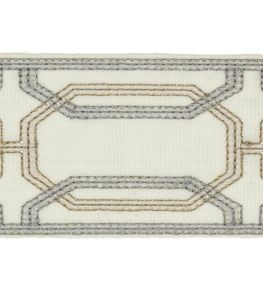 Delano Octagon Braid Trimming by Colefax and Fowler Stone Delano Octagon Braid Trimming by Colefax and Fowler Stone