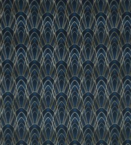 Delaunay Fabric by Ashley Wilde Sapphire Delaunay Fabric by Ashley Wilde Sapphire