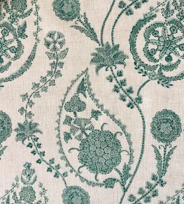 Delfyn Paisley Fabric by Ian Sanderson Mineral Delfyn Paisley Fabric by Ian Sanderson Mineral