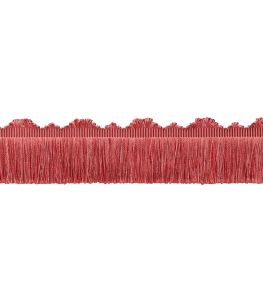 Delicat Silk Cut Fringe Trimming by Samuel & Sons Coral Delicat Silk Cut Fringe Trimming by Samuel & Sons Coral
