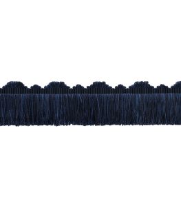 Delicat Silk Cut Fringe Trimming by Samuel & Sons Navy Delicat Silk Cut Fringe Trimming by Samuel & Sons Navy