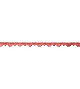 Delicat Silk Fan Edge Trimming by Samuel & Sons Coral Delicat Silk Fan Edge Trimming by Samuel & Sons Coral