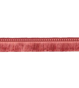 Delicat Silk Moss Fringe Trimming by Samuel & Sons Coral Delicat Silk Moss Fringe Trimming by Samuel & Sons Coral