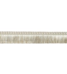 Delicat Silk Moss Fringe Trimming by Samuel & Sons Cream Delicat Silk Moss Fringe Trimming by Samuel & Sons Cream