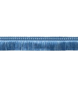 Delicat Silk Moss Fringe Trimming by Samuel & Sons French Blue Delicat Silk Moss Fringe Trimming by Samuel & Sons French Blue