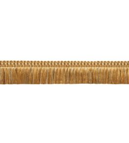 Delicat Silk Moss Fringe Trimming by Samuel & Sons Gold Delicat Silk Moss Fringe Trimming by Samuel & Sons Gold