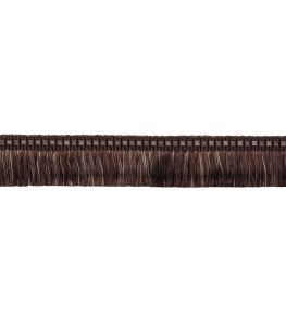 Delicat Silk Moss Fringe Trimming by Samuel & Sons Walnut Delicat Silk Moss Fringe Trimming by Samuel & Sons Walnut
