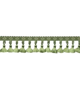 Delicat Silk Tassel Fringe Trimming by Samuel & Sons Basil Delicat Silk Tassel Fringe Trimming by Samuel & Sons Basil