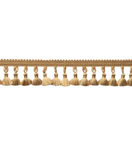 Delicat Silk Tassel Fringe Trimming by Samuel & Sons Gold Delicat Silk Tassel Fringe Trimming by Samuel & Sons Gold