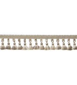 Delicat Silk Tassel Fringe Trimming by Samuel & Sons Pewter Delicat Silk Tassel Fringe Trimming by Samuel & Sons Pewter