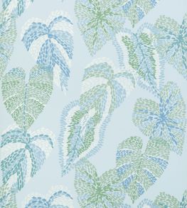 Delila Wallpaper by Thibaut Soft Blue Delila Wallpaper by Thibaut Soft Blue
