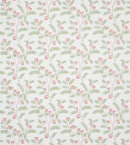 Delphine Fabric by Jane Churchill Red/Green Delphine Fabric by Jane Churchill Red/Green