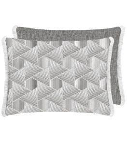 Delray Outdoor Cushion 45 x 60cm by Designers Guild Graphite Delray Outdoor Cushion 45 x 60cm by Designers Guild Graphite