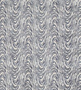 Delvoye Velvet Fabric by Clarke & Clarke Ink