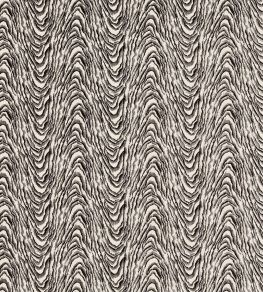 Delvoye Velvet Fabric by Clarke & Clarke Noir