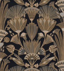 Denderah Wallpaper by Casamance Noir/Mordore Denderah Wallpaper by Casamance Noir/Mordore