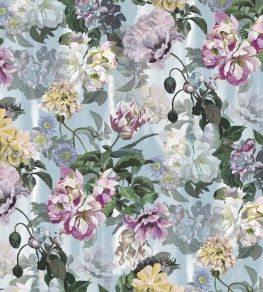Delft Flower Grande Wallpaper by Designers Guild Sky Delft Flower Grande Wallpaper by Designers Guild Sky
