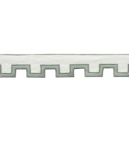 Devon Applique Border Trimming by Samuel & Sons Celadon Devon Applique Border Trimming by Samuel & Sons Celadon