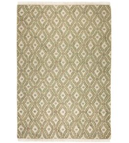 Diamond Trellis Rug by GP & J Baker Sand/Green