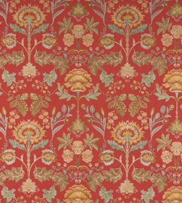 Dianthus Fabric by Colefax and Fowler Red Dianthus Fabric by Colefax and Fowler Red