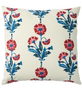 Dianthus Cushion 50 x 50cm by Molly Mahon Midnight Iron