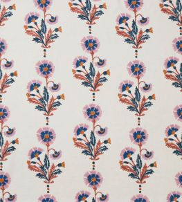 Dianthus Fabric by Molly Mahon Rust/Rose