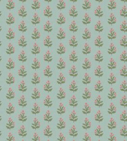 Ditsy Wallpaper by George & Minnie Aqua/Blush Ditsy Wallpaper by George & Minnie Aqua/Blush