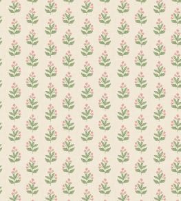 Ditsy Wallpaper by George & Minnie Blush/Emerald Ditsy Wallpaper by George & Minnie Blush/Emerald