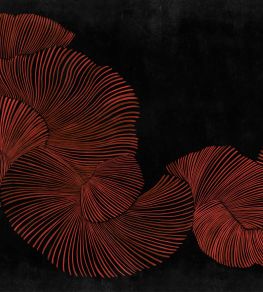 Diving Moment Mural by Coordonne Red Diving Moment Mural by Coordonne Red