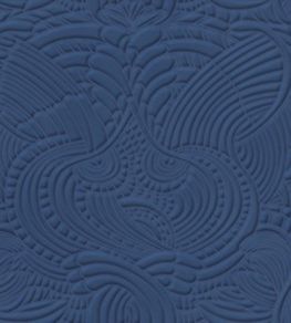 Dodo Pavone Wallpaper by Moooi Navy Dodo Pavone Wallpaper by Moooi Navy