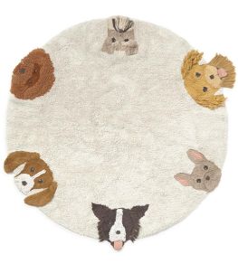 Dogs Rug by Lorena Canals Natural Dogs Rug by Lorena Canals Natural