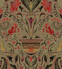 Domas Wallpaper by Tres Tintas Brown Domas Wallpaper by Tres Tintas Brown