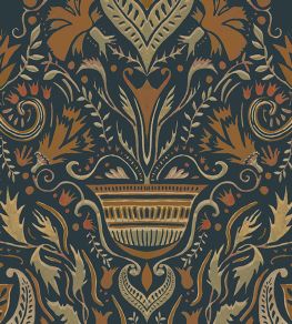 Domas Wallpaper by Tres Tintas Blue Domas Wallpaper by Tres Tintas Blue