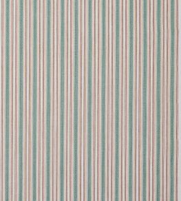 Dorney Stripe Fabric by Colefax and Fowler Red/Forest