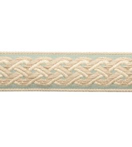 Dorset Braided Border Trimming by Samuel & Sons Aquamarine Dorset Braided Border Trimming by Samuel & Sons Aquamarine