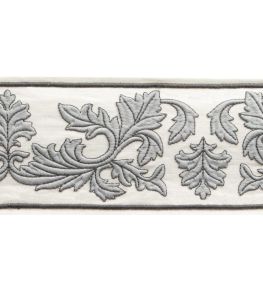 Dorset Embroidered Border Trimming by Samuel & Sons Porcelain Dorset Embroidered Border Trimming by Samuel & Sons Porcelain