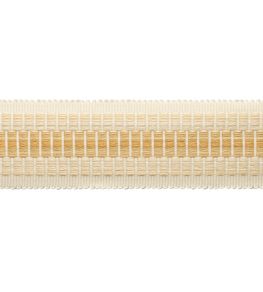 Dorset Striped Border Trimming by Samuel & Sons Honey Dorset Striped Border Trimming by Samuel & Sons Honey