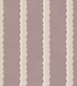 Double Scroll Stripe Fabric by Parker & Jules Lilac Double Scroll Stripe Fabric by Parker & Jules Lilac