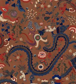 Dragon Flower Wallpaper by MINDTHEGAP Golden Brown Dragon Flower Wallpaper by MINDTHEGAP Golden Brown