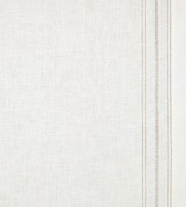 Drawn Thread Ladder & Hem Stitch Edge Fabric by Volga Linen Ivory White Drawn Thread Ladder & Hem Stitch Edge Fabric by Volga Linen Ivory White