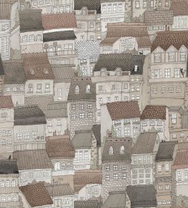 Dream Town Wallpaper by Rebel Walls Sand Dream Town Wallpaper by Rebel Walls Sand
