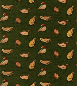 Duck Pond Velvet Fabric by Mulberry Home Emerald