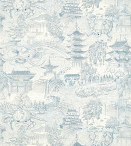 Eastern Palace Wallpaper by Zoffany Indigo