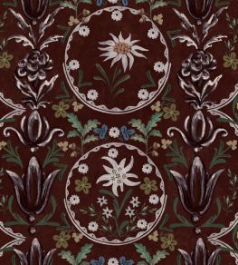 Edelweiss Wallpaper by MINDTHEGAP Burgundy
