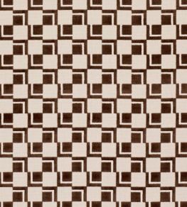 Edison Velvet Fabric by Schumacher Chestnut